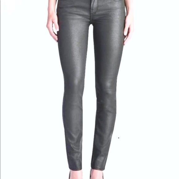 Rock & Republic Denim - Rock & Republic Coated Silver Berlin Skinny Jeans